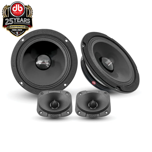 DB Drive WDX5-6.5-2MTW : WDX Shallow Mount 6.5 in. PRO Audio Component Kit