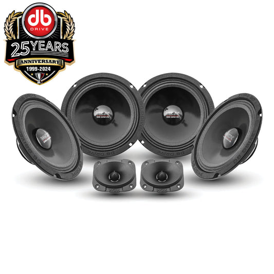 DB Drive WDX5N-6.5-4MTW : Quad NEO-6.5 in. PRO Audio Kit