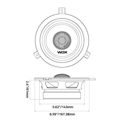DB Drive WDX65-JP : 6.5 in. 2-Way Jeep Loudspeakers
