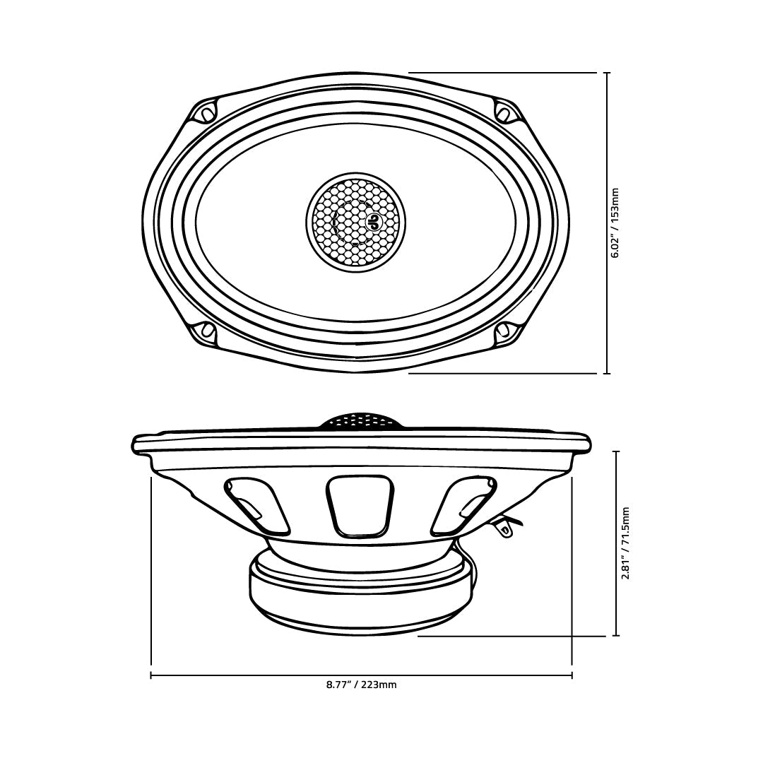 DB Drive WDX69MOTO : 6x9 in. Moto 2-Way Motorcycle Loudspeakers