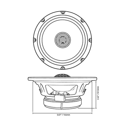 DB Drive WDX6MOTO : 6.5 in. Moto 2-Way Loudspeakers