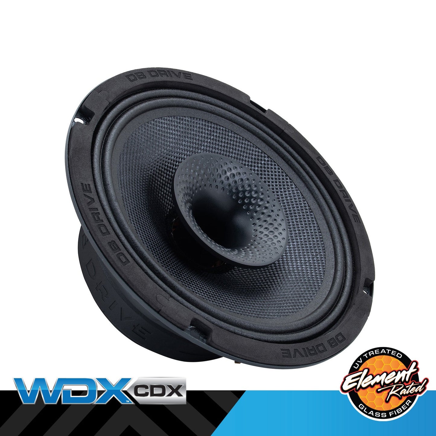 DB Drive WDX8MOTO-CDX 8-inch 2-Way Weather-Resistant Loudspeaker with Compression Driver