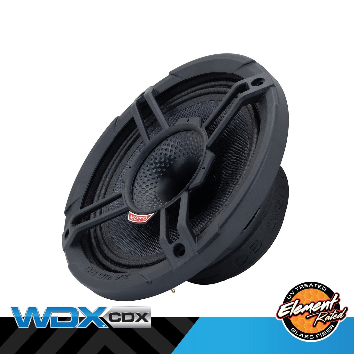 DB Drive WDX8MOTO-CDX 8-inch 2-Way Weather-Resistant Loudspeaker with Compression Driver