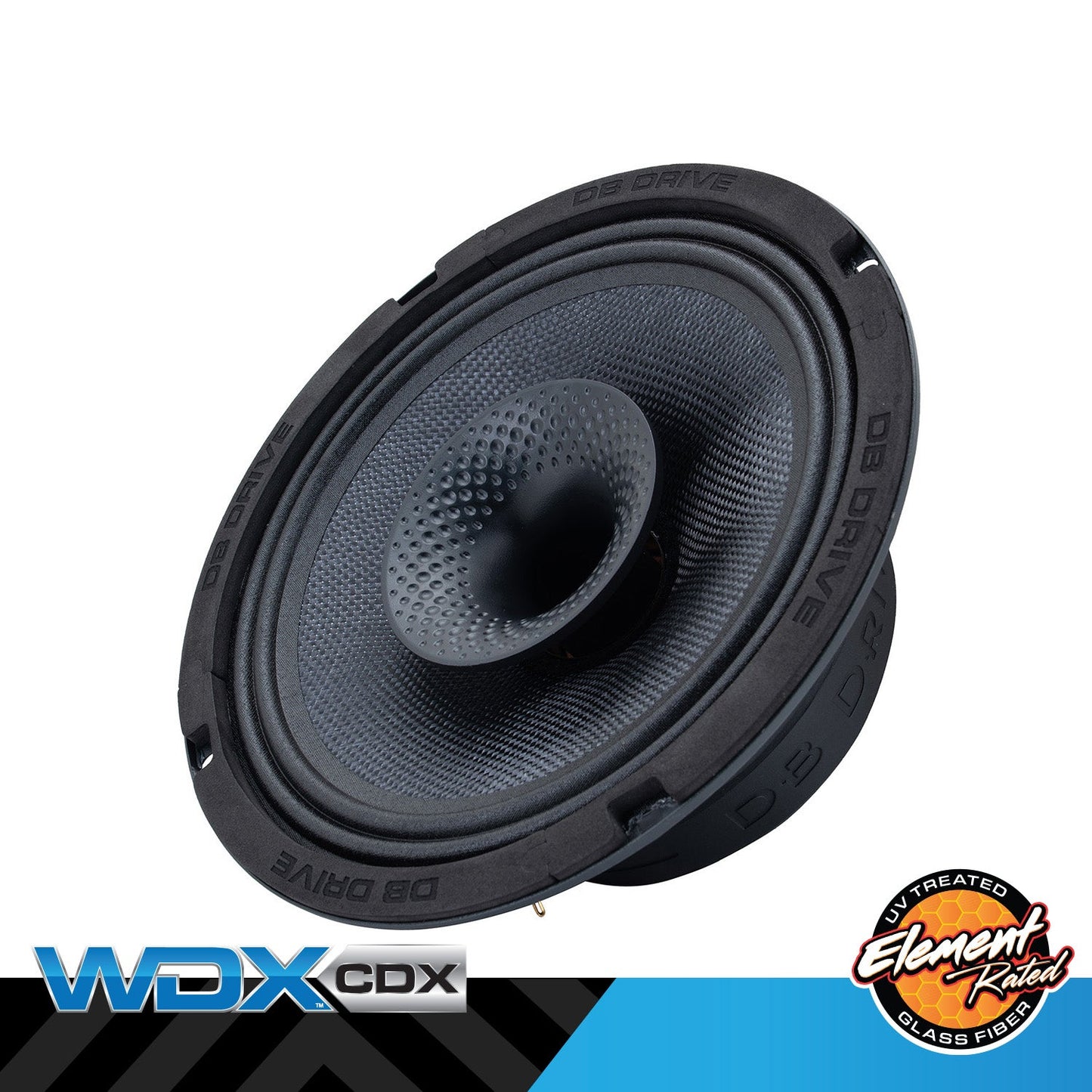 DB Drive WDX8MOTO-CDX 8-inch 2-Way Weather-Resistant Loudspeaker with Compression Driver