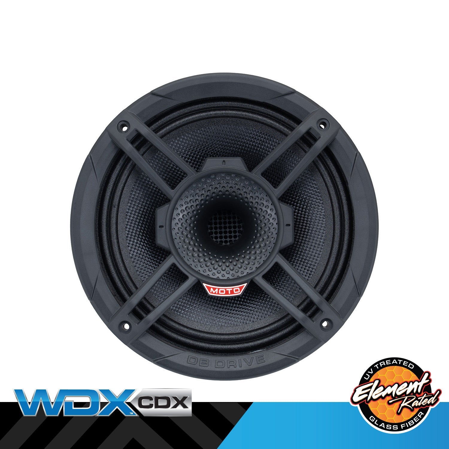 DB Drive WDX8MOTO-CDX 8-inch 2-Way Weather-Resistant Loudspeaker with Compression Driver