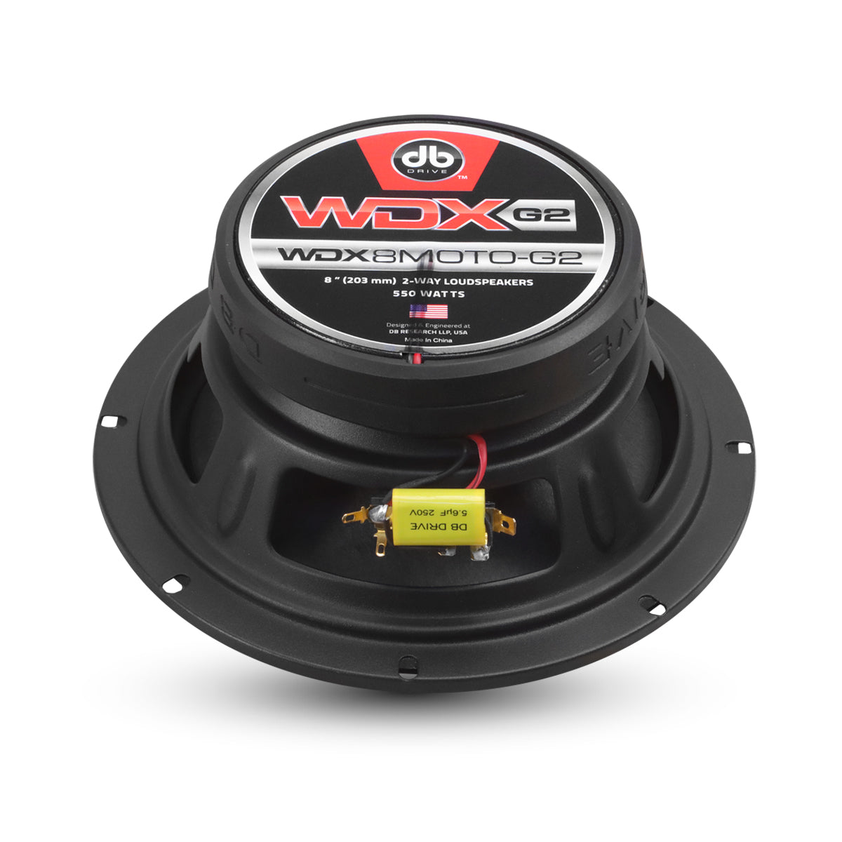 DB Drive WDX8MOTO-G2 : 8 in. Moto 2-Way Motorcycle Loudspeakers