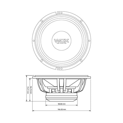 DB Drive WDX8MR6N : WDX 8 Series 6.5 in. NEO PRO Audio Midrange