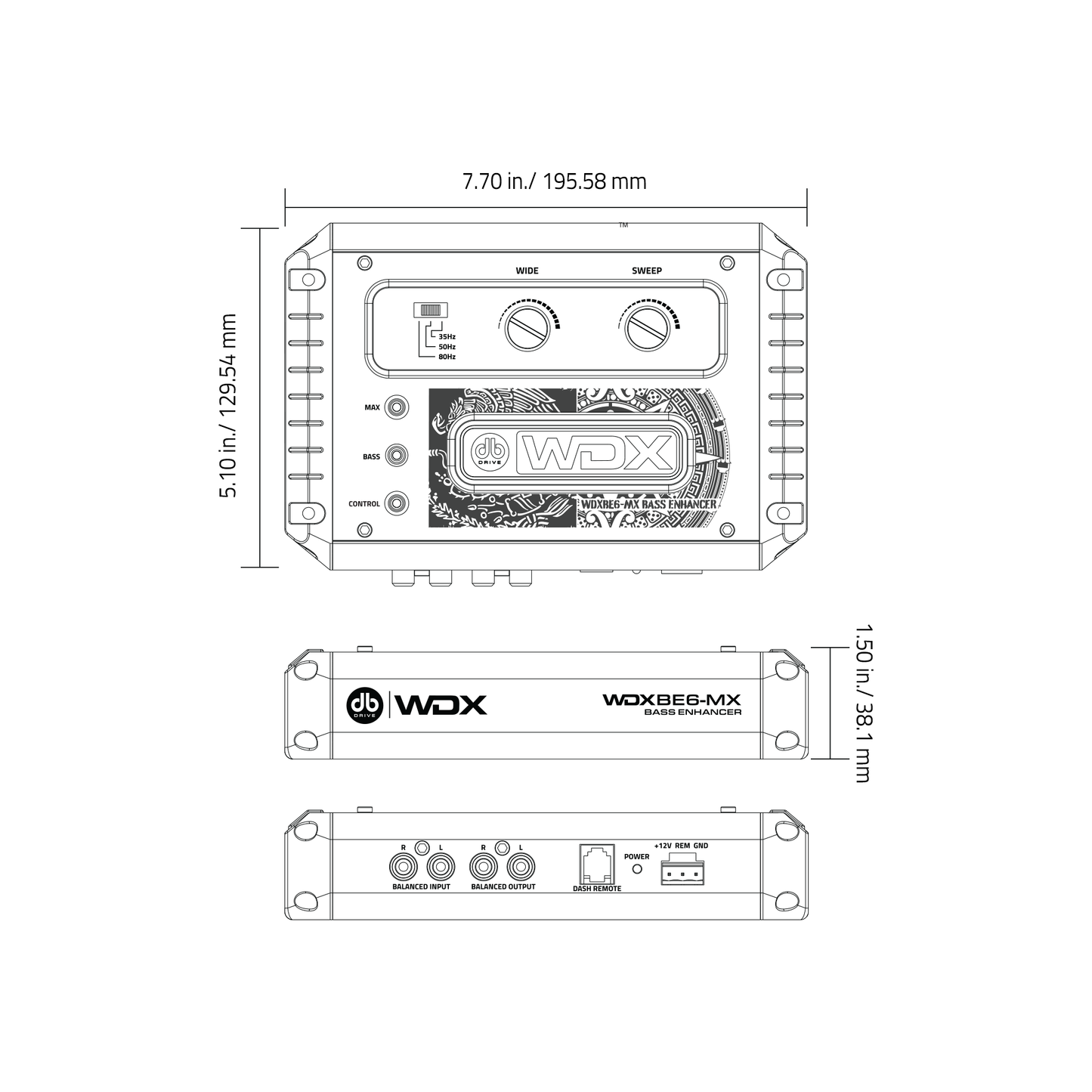 DB Drive WDXBE6MX : Digital Bass Enhancer (Mexico Edition)
