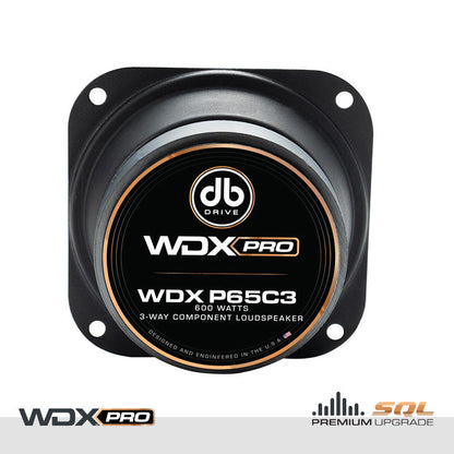 DB Drive WDX P65C3 : WDX PRO 6.5 in. 3-Way Component Loudspeaker