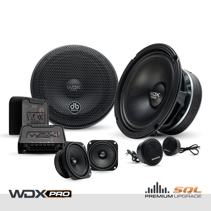 DB Drive WDX P65C3 : WDX PRO 6.5 in. 3-Way Component Loudspeaker
