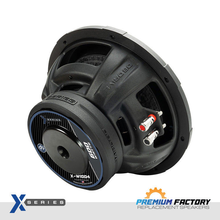 DB Drive X-W10D4 : X-Series 10 in. Dual 4-Ohm Subwoofer
