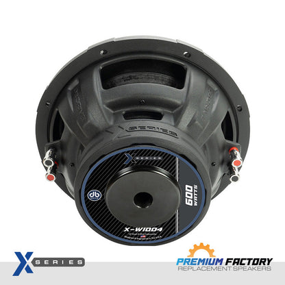 DB Drive X-W10D4 : X-Series 10 in. Dual 4-Ohm Subwoofer