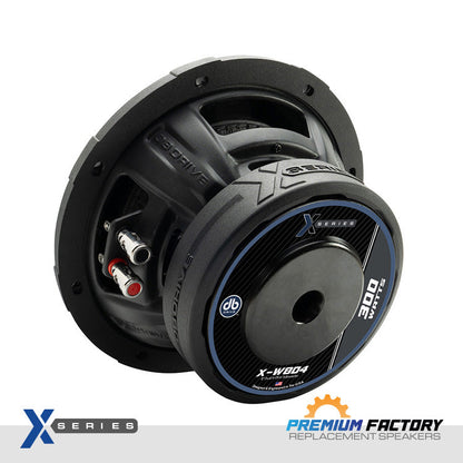 DB Drive X-W8D4 : X-Series 8 in. Dual 4-Ohm Subwoofer