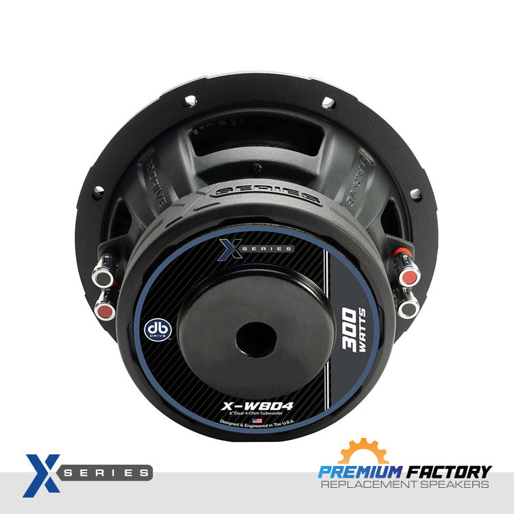 DB Drive X-W8D4 : X-Series 8 in. Dual 4-Ohm Subwoofer