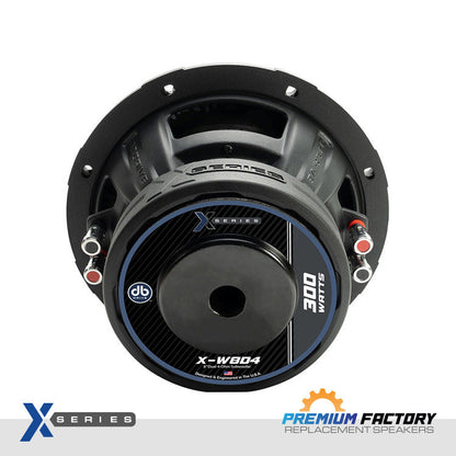 DB Drive X-W8D4 : X-Series 8 in. Dual 4-Ohm Subwoofer