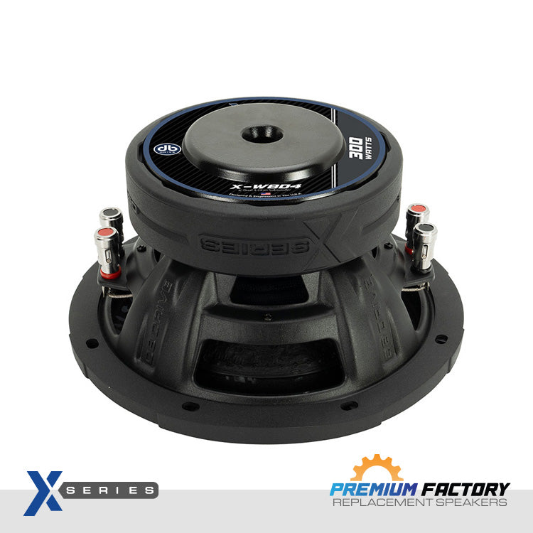 DB Drive X-W8D4 : X-Series 8 in. Dual 4-Ohm Subwoofer