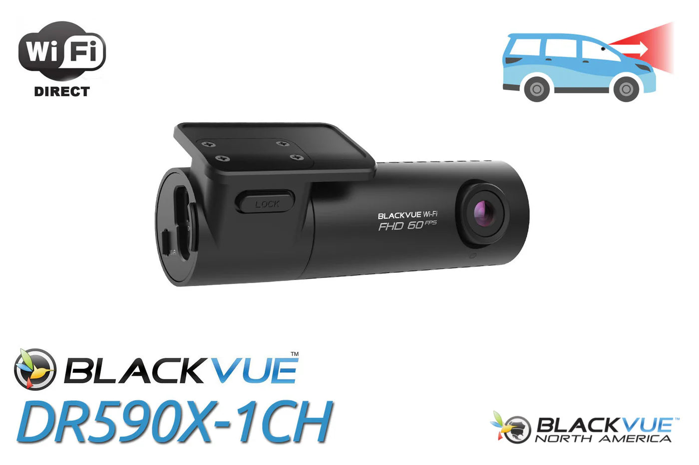 BlackVue DR590X-1CH Dash Cam with WiFi