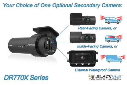 BlackVue DR770X-1CH Cloud-Ready Dash Cam with 1080p 60FPS, GPS, and WiFi Connectivity