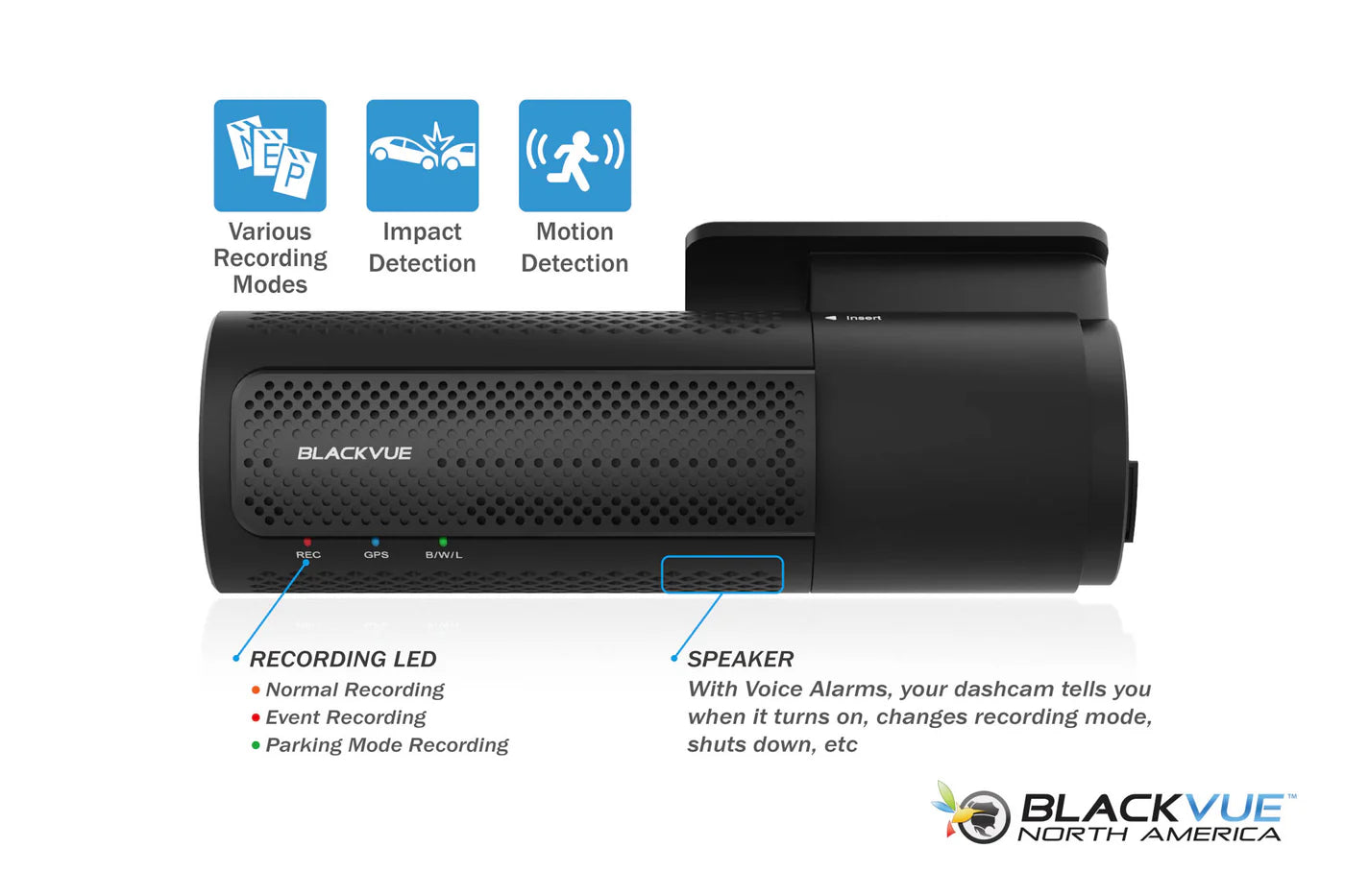 BlackVue DR770X-2CH-TRUCK-LTE 1080p LTE Dash Cam With SIM Card