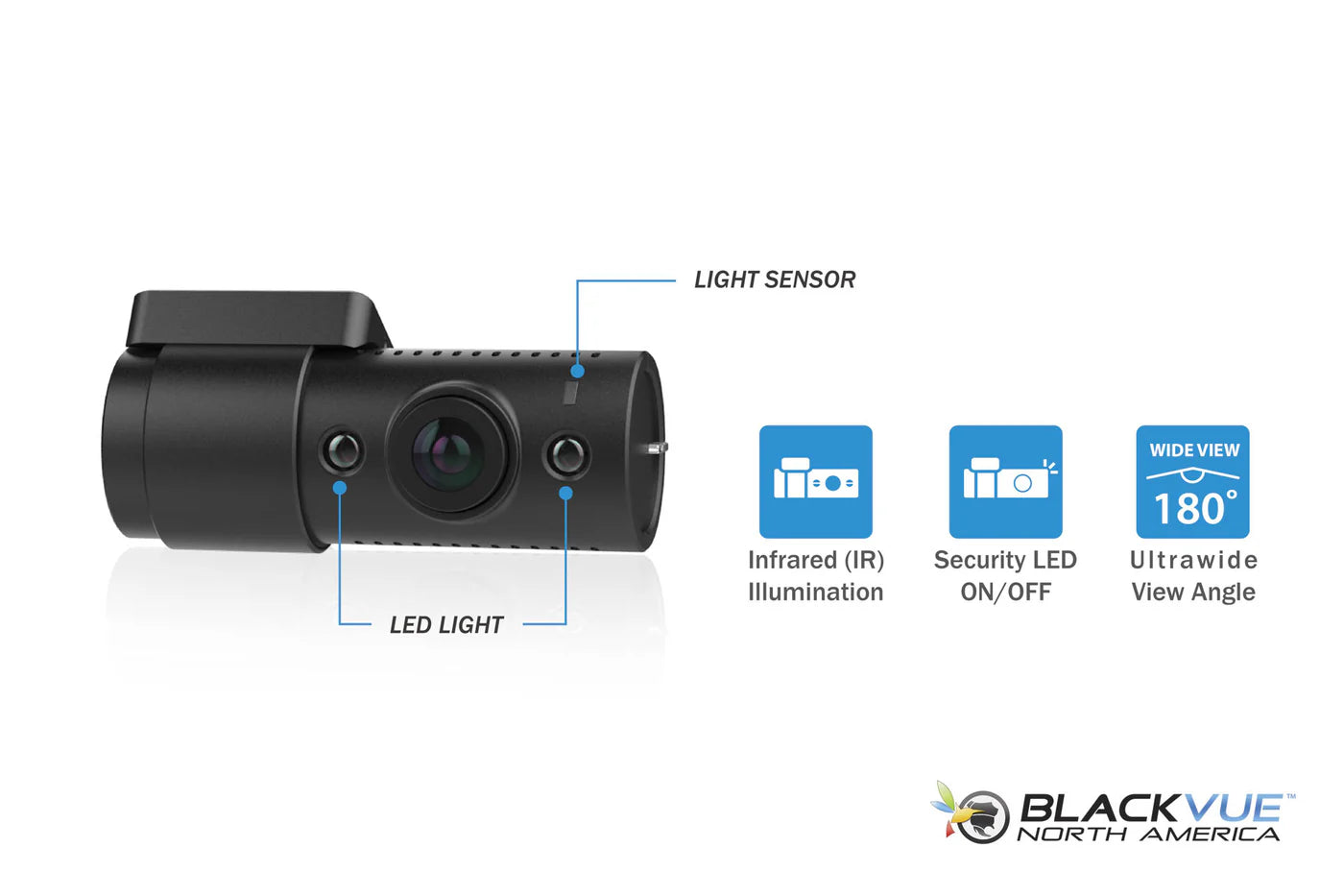 BlackVue DR770X-2CH-IR Front and Interior 1080p Full HD Cloud-Ready Dash Cam