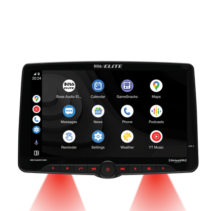 AUTOMOTIVE Elite 10.1-inch Wireless Apple CarPlay Android Auto High-Res Audio Digital Receiver