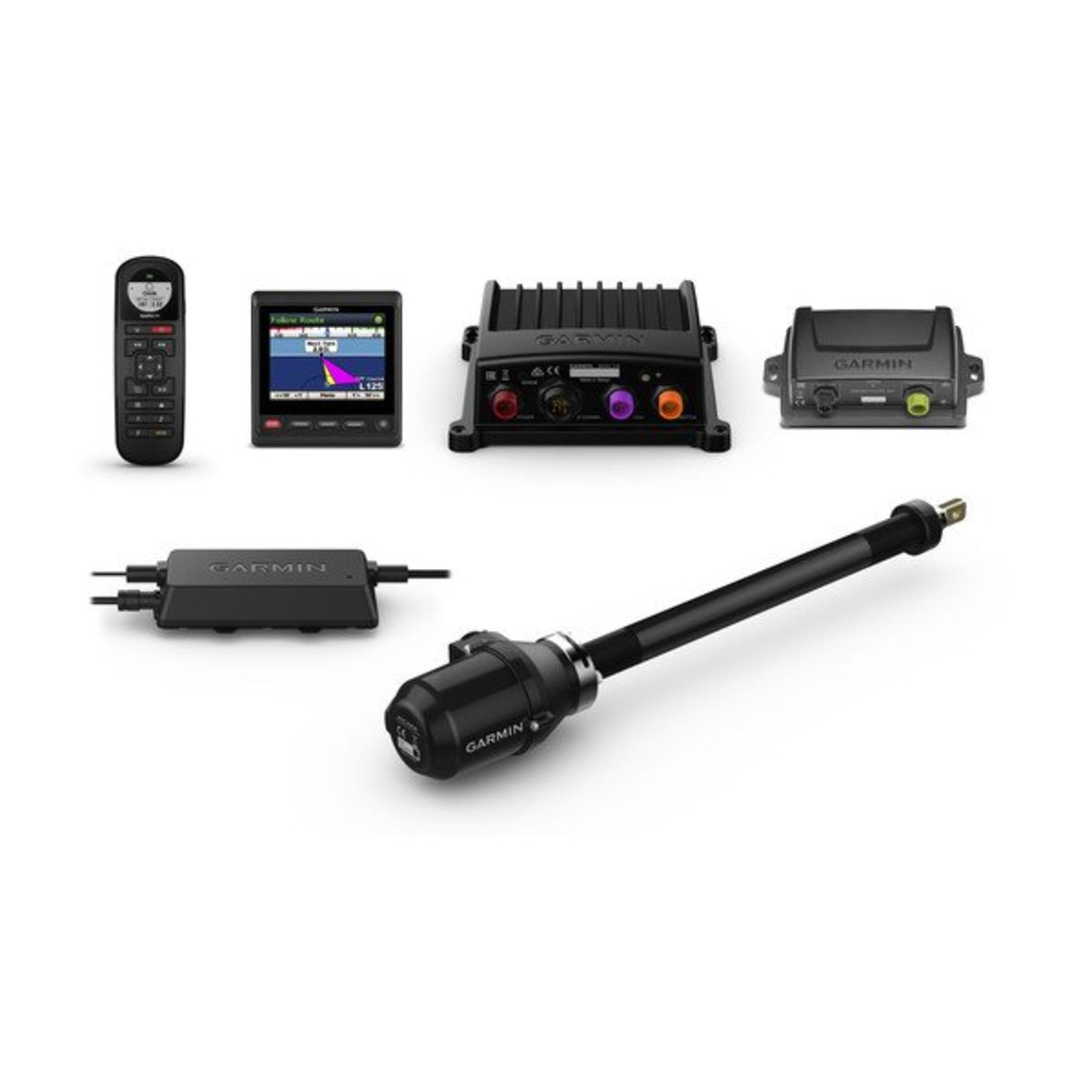 Collection of Garmin marine electronics