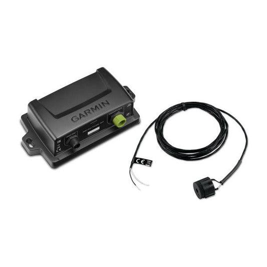 Garmin device with cable on a white background