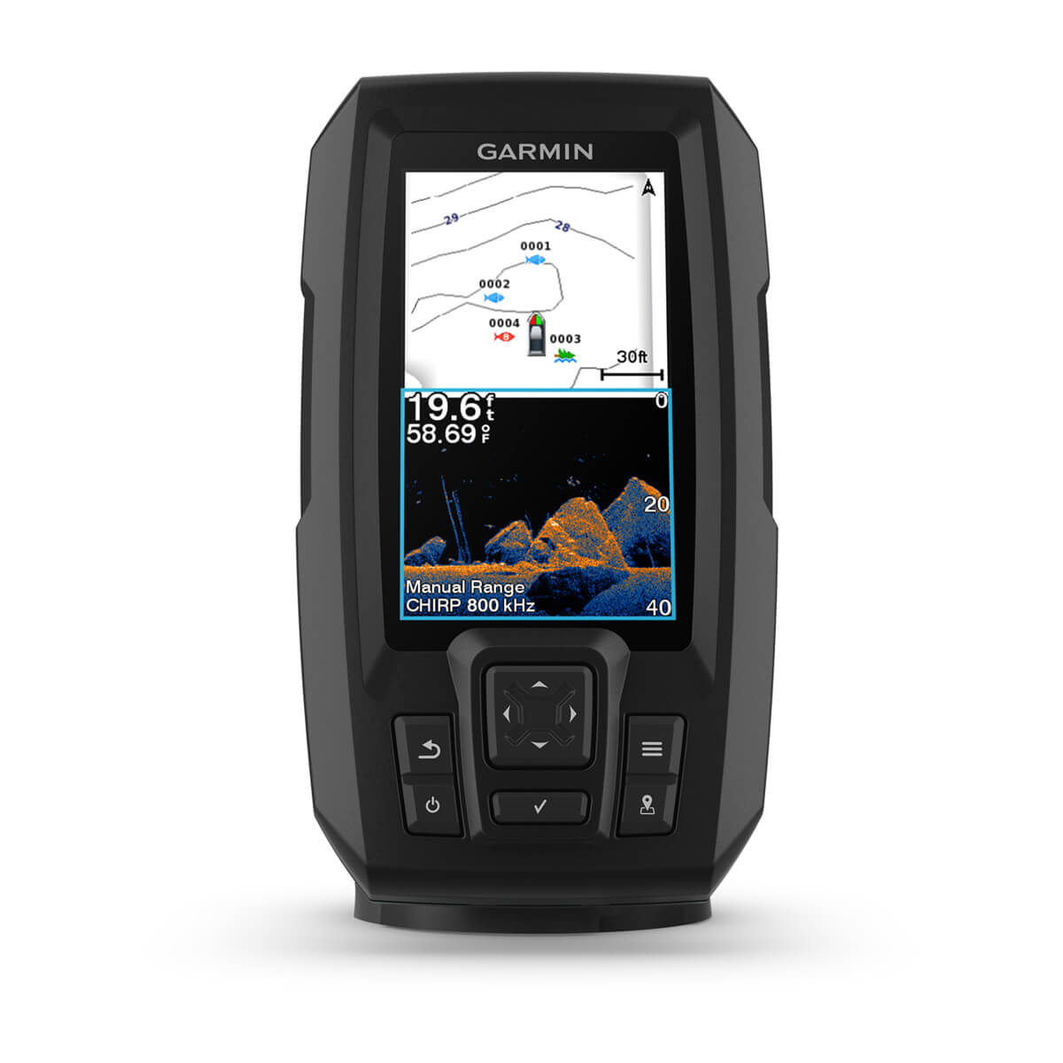 Garmin fishfinder device