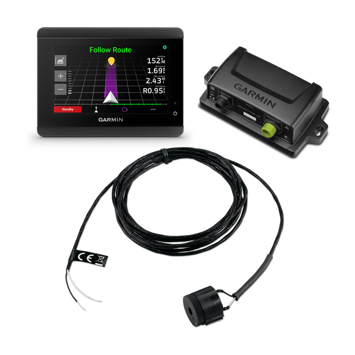 Garmin GPS device with cable and sensor