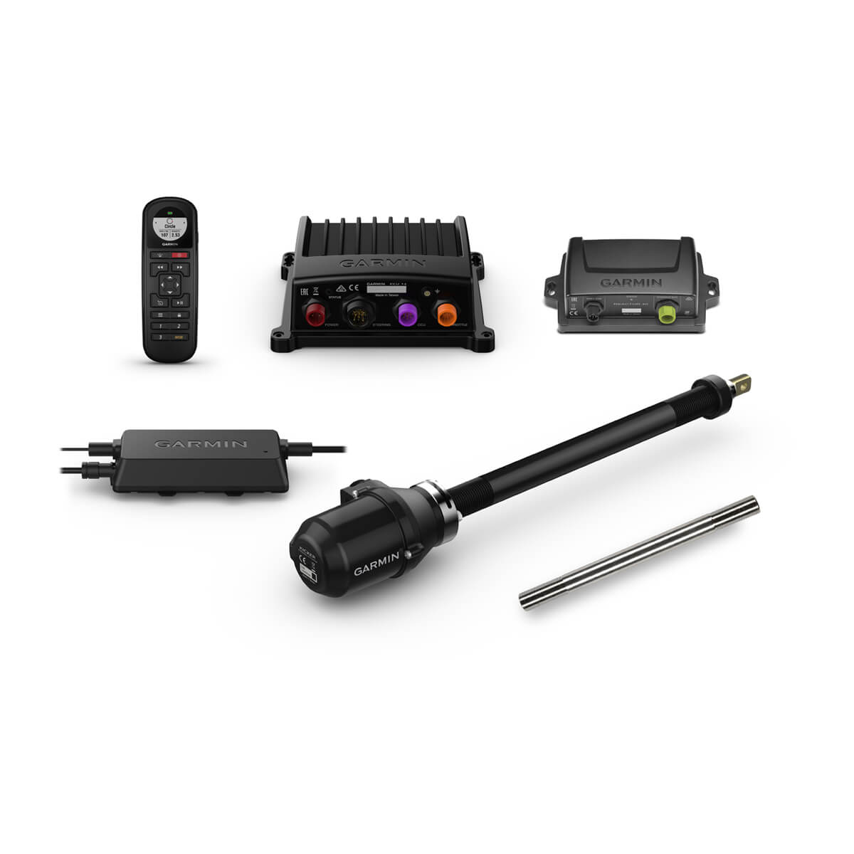 Collection of Garmin marine electronics