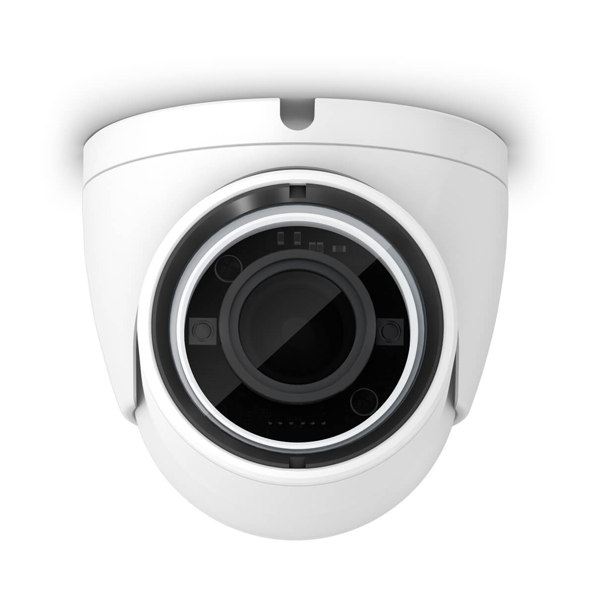 White turret camera (lens with multiple IR LEDs)