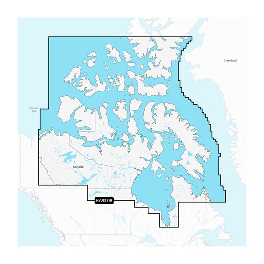 Map of Nunavut with a focus on the territorial capital, Yellowknife.