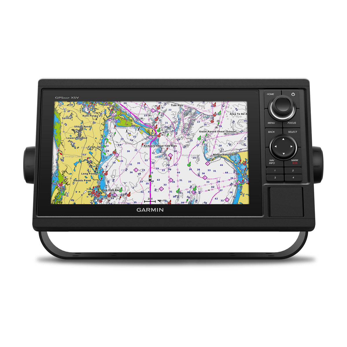 Garmin GPS device with map display 