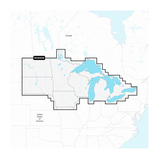 Map of Wisconsin with surrounding regions, lakes, and borders.