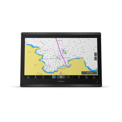 Garmin GPS device displaying a map 