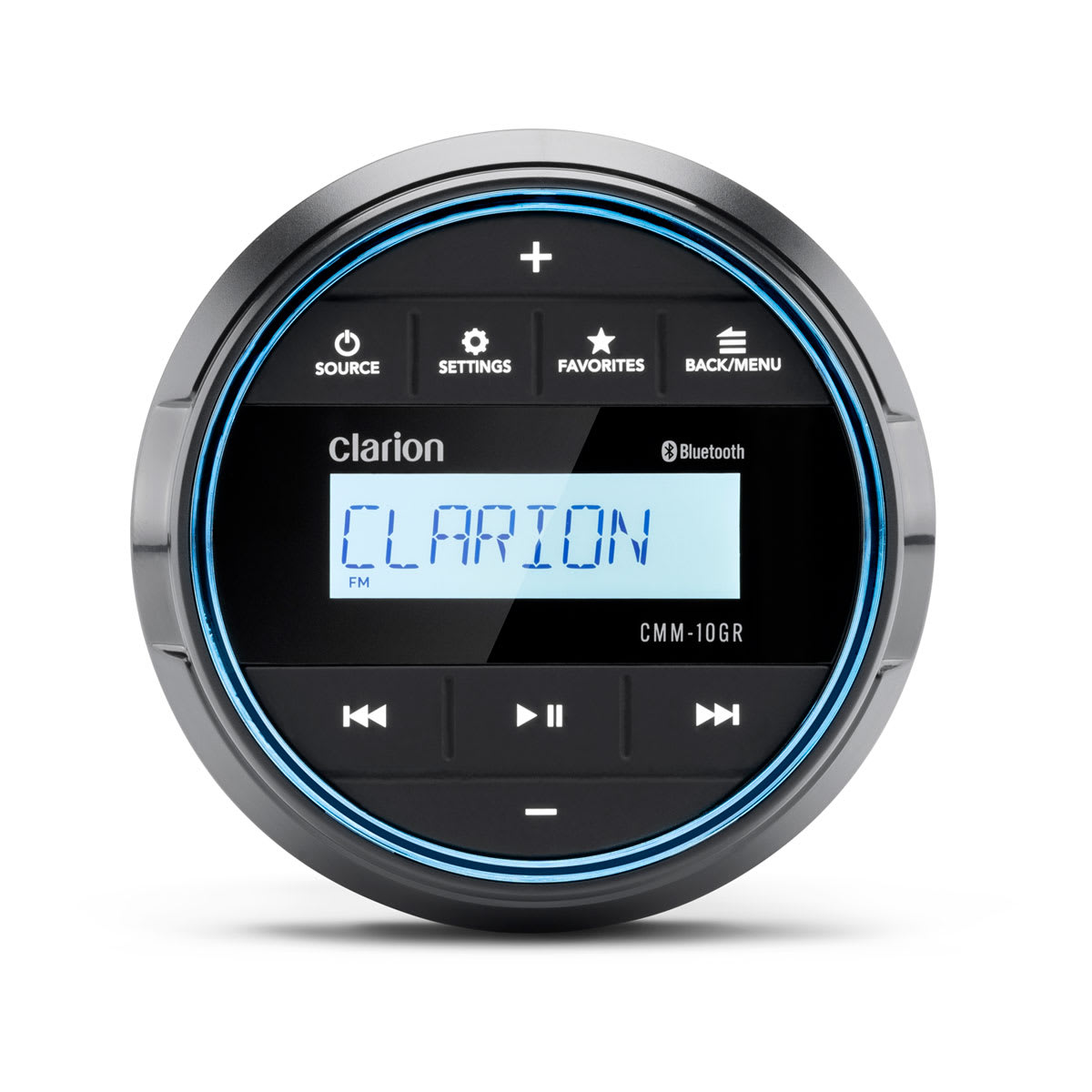 Clarion® Marine Compact Source Unit 3" Gauge Hole with LCD Display (CMM-10GR)