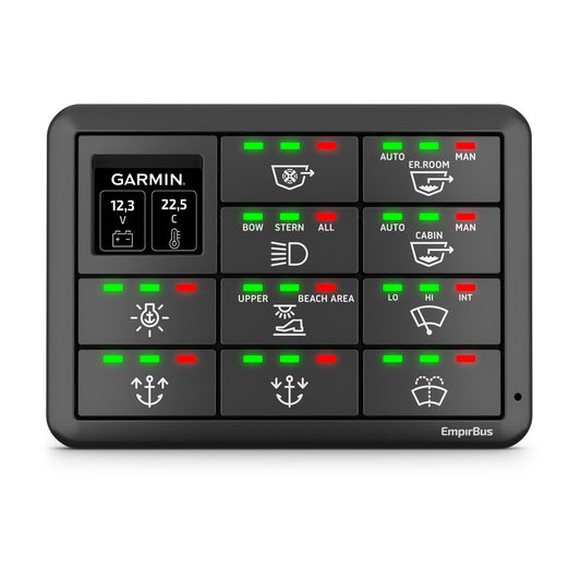 EmpirBus™ SP8 and EmpirBus™ SP12 Switches SP12, Horizontal with Display