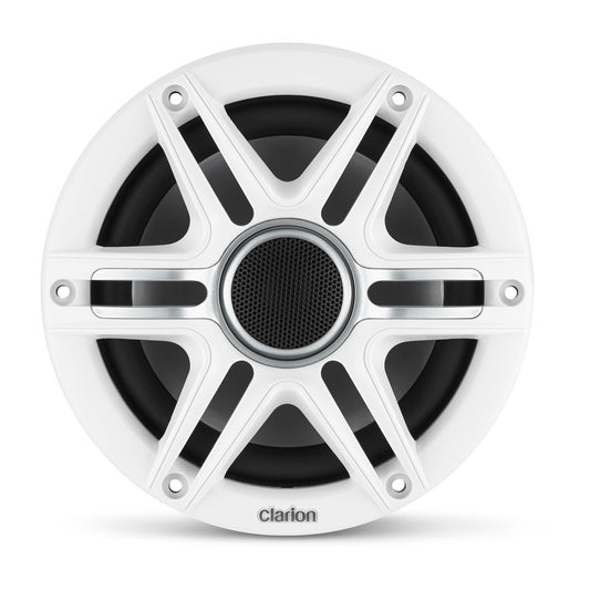 Clarion speaker with white frame