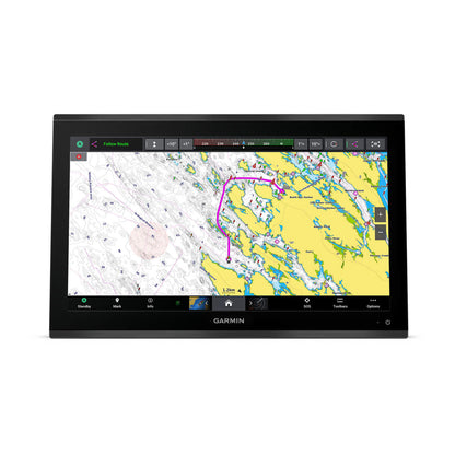 Garmin marine navigation display