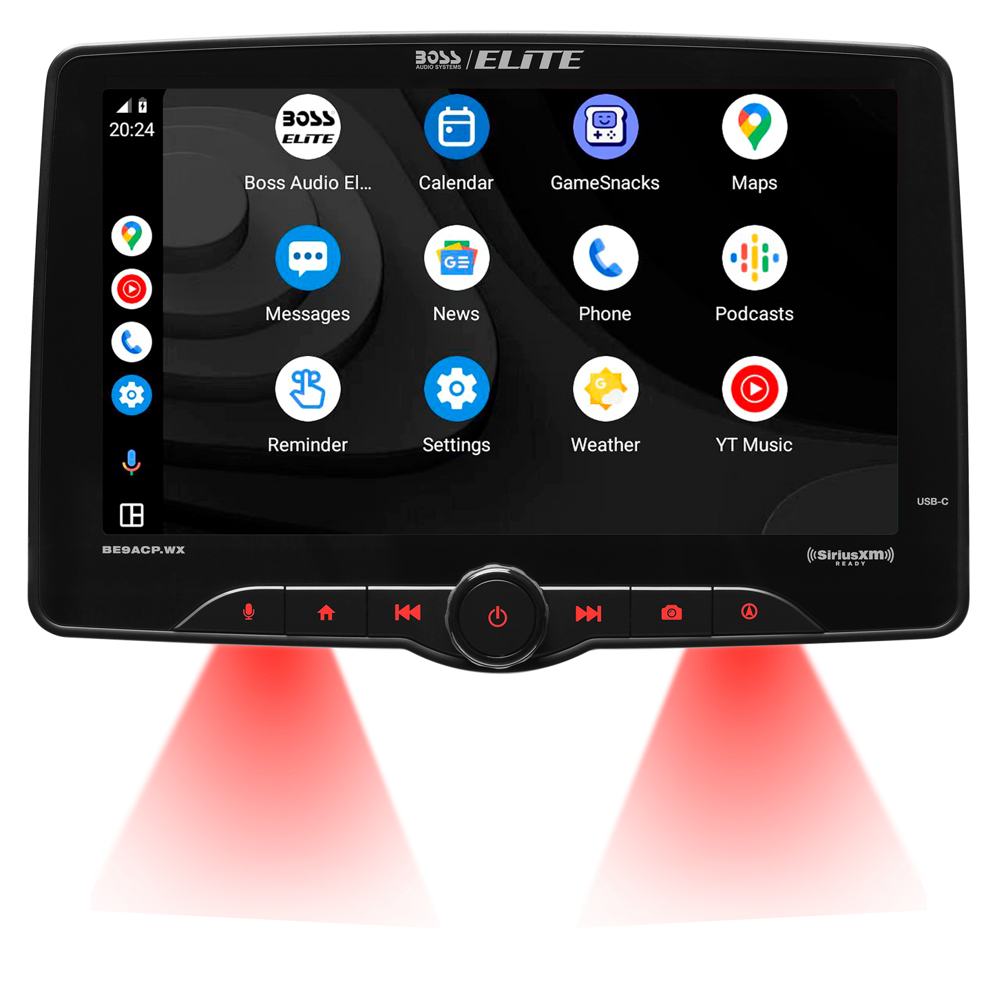 AUTOMOTIVE BE9ACP.WX 9" Wireless CarPlay Android Auto Hi-Res Audio Single-DIN Receiver