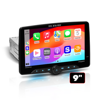 AUTOMOTIVE BE9ACP.WX 9" Wireless CarPlay Android Auto Hi-Res Audio Single-DIN Receiver