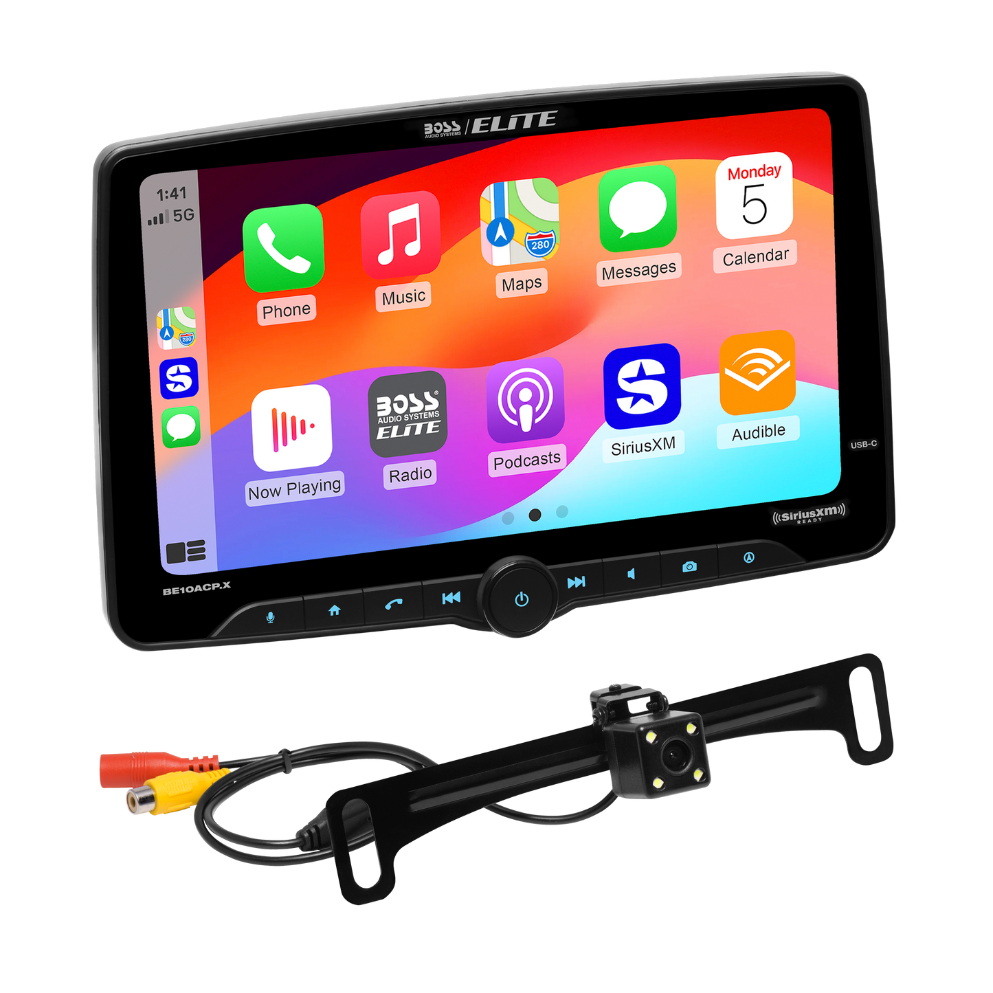 AUTOMOTIVE BE10ACP.XC 10.1" Touchscreen Car Stereo Apple CarPlay Android Auto