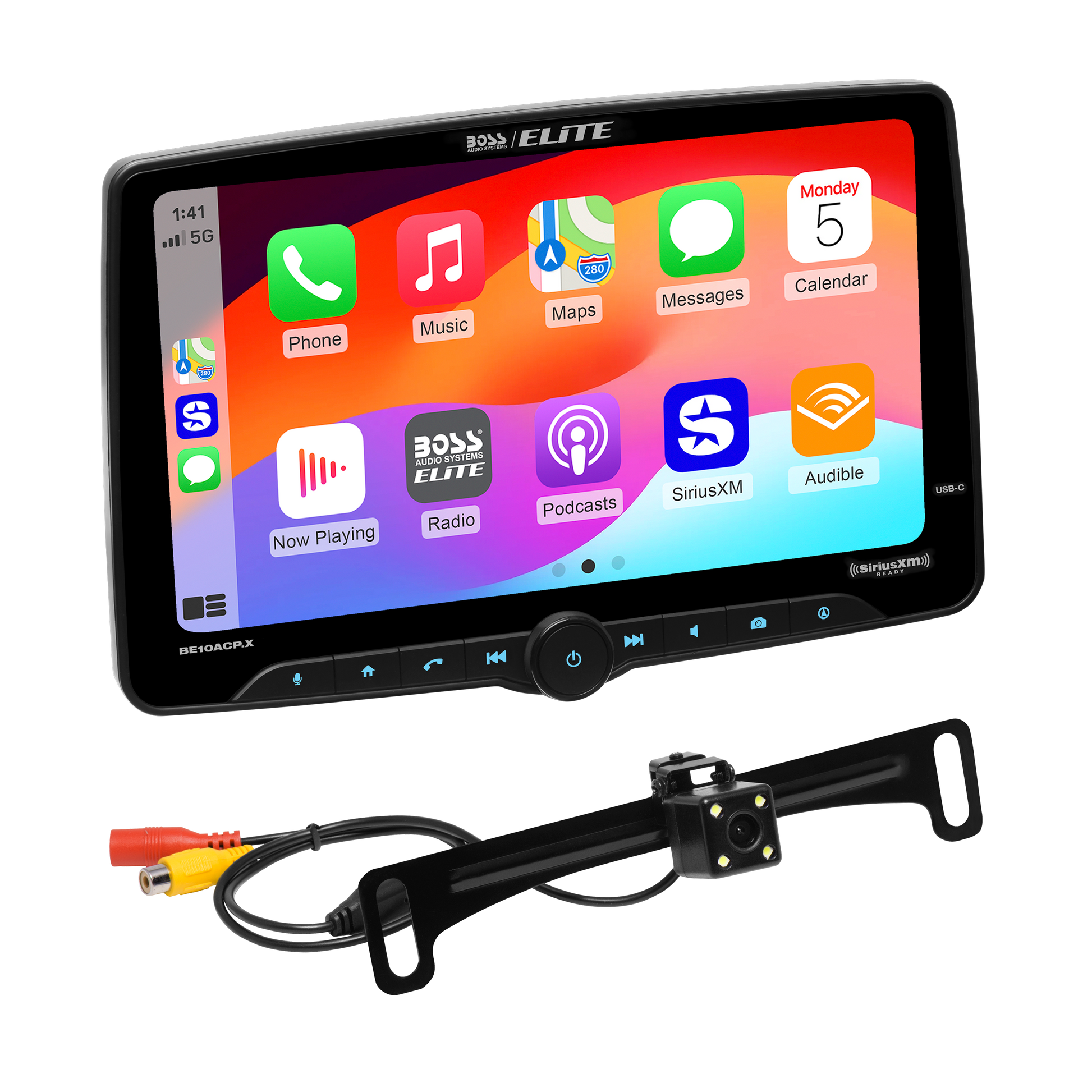 AUTOMOTIVE BE10ACP.XC 10.1" Touchscreen Car Stereo Apple CarPlay Android Auto