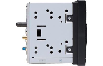 Mechanical component with various holes and a black side 