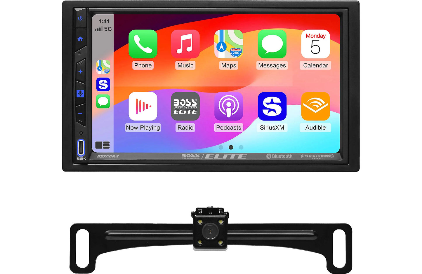 BOSS Elite BE7ACP.XC 7-inch Capacitive Touchscreen Car Stereo Apple CarPlay Android Auto
