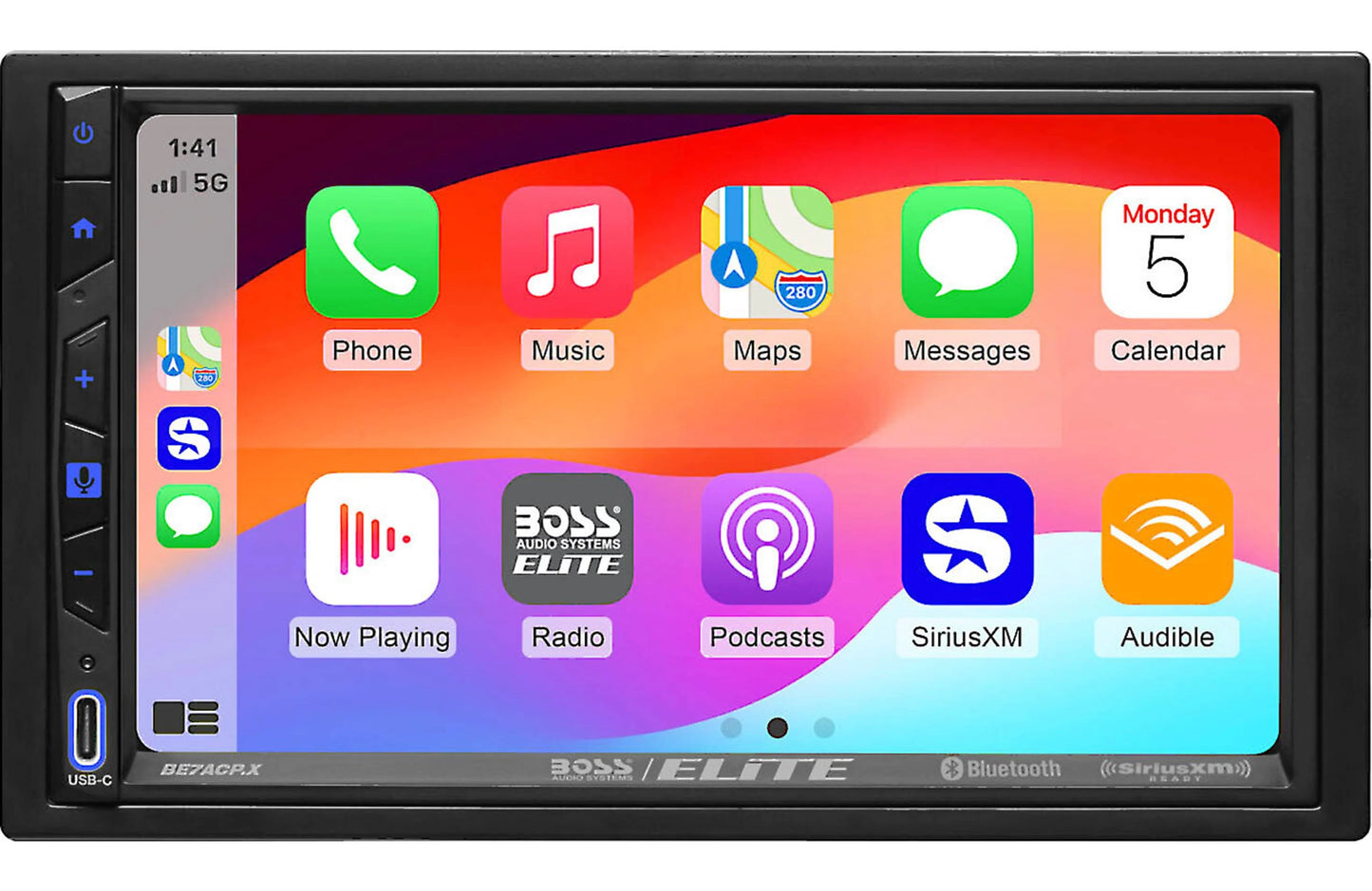 BOSS Elite BE7ACP.XC 7-inch Capacitive Touchscreen Car Stereo Apple CarPlay Android Auto