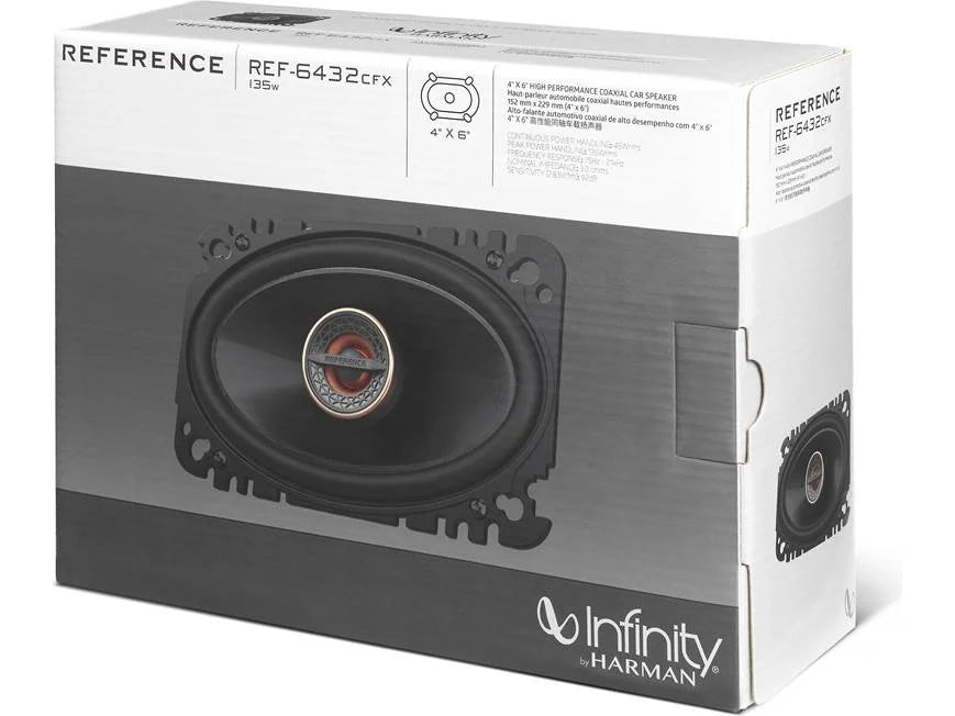 Infinity Reference REF-6432cfx Reference Series 4"x6" 2-way car speakers (Without Grills)