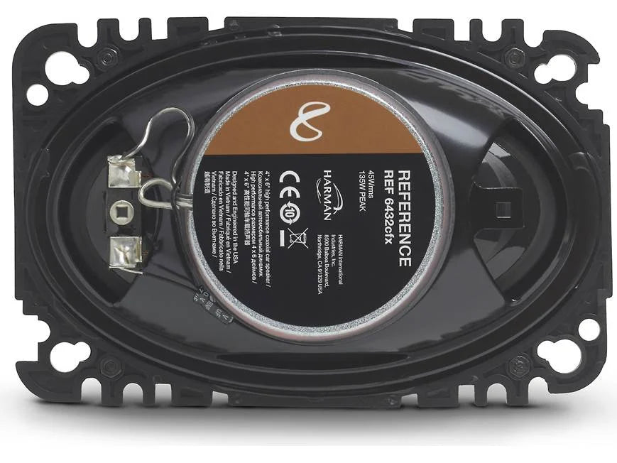 Infinity Reference REF-6432cfx Reference Series 4"x6" 2-way car speakers (Without Grills)
