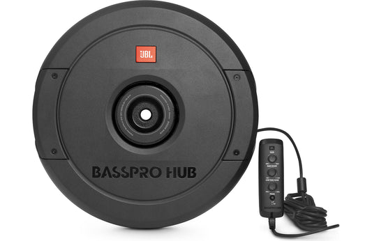 JBL BassPro Hub 11 inch Powered Subwoofer Mounts to Hub of Spare Tire