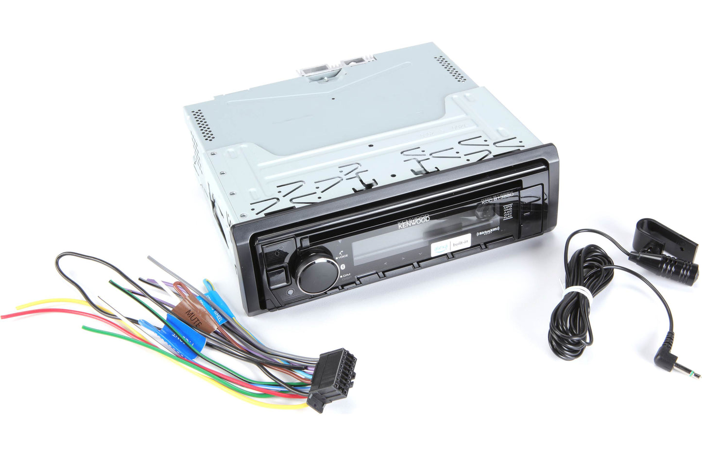 Kenwood KDC-BT382U CD Receiver with Bluetooth, Compatible with Alexa, Front USB & Aux and SiriusXM Ready